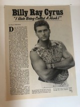 Billy Ray Cyrus Vintage Magazine Article double Sided - $7.91