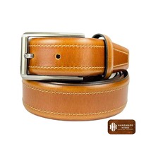 Handmade Full Grain Leather Belt: Adjustable Black &amp; Brown, 50&quot; - $2,924.58 MXN