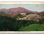 Panorama of Mt Tamalpais California CA UNP UDB Postcard W16 - $5.89