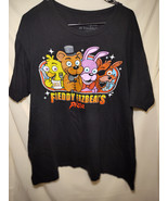 Five Nights At Freddy&#39;s Freddy Fazbear&#39;s Pizza Black Mens T-Shirt- Size ... - $188.17 MXN