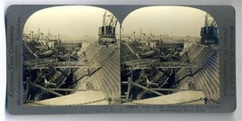 Submarines in Dry Dock in Government Navy Yard Keystone Stereoview world... - £15.66 GBP