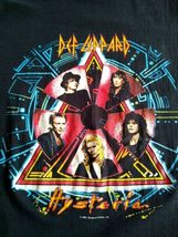Def Leppard T-Shirt Original 1988 Hysteria Concert Tour XL Band Photo Vi... - $110.15