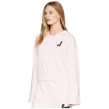 Juicy Couture Rose Shadow Glitter French Terry Pullover Wide Sleeve Hoodie L NWT - £35.13 GBP