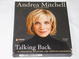 Andrea Mitchell Talking Back Read by the Aurhor CD Abridged 5 disc set 2... - £16.14 GBP
