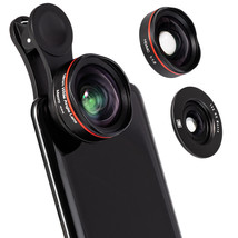 2 In 1 Professional Phone Camera Lens Kit Clip On For Iphone Samsung Sma... - £15.97 GBP