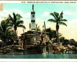 Mermaids Divers Venetian Pool Coral Gables FL UNP WB Postcard Smudge Can... - $44.50
