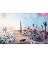 16x11 Giclee Print Signed, Evening on the beach St Simons Island Georgia - $40.62 CAD