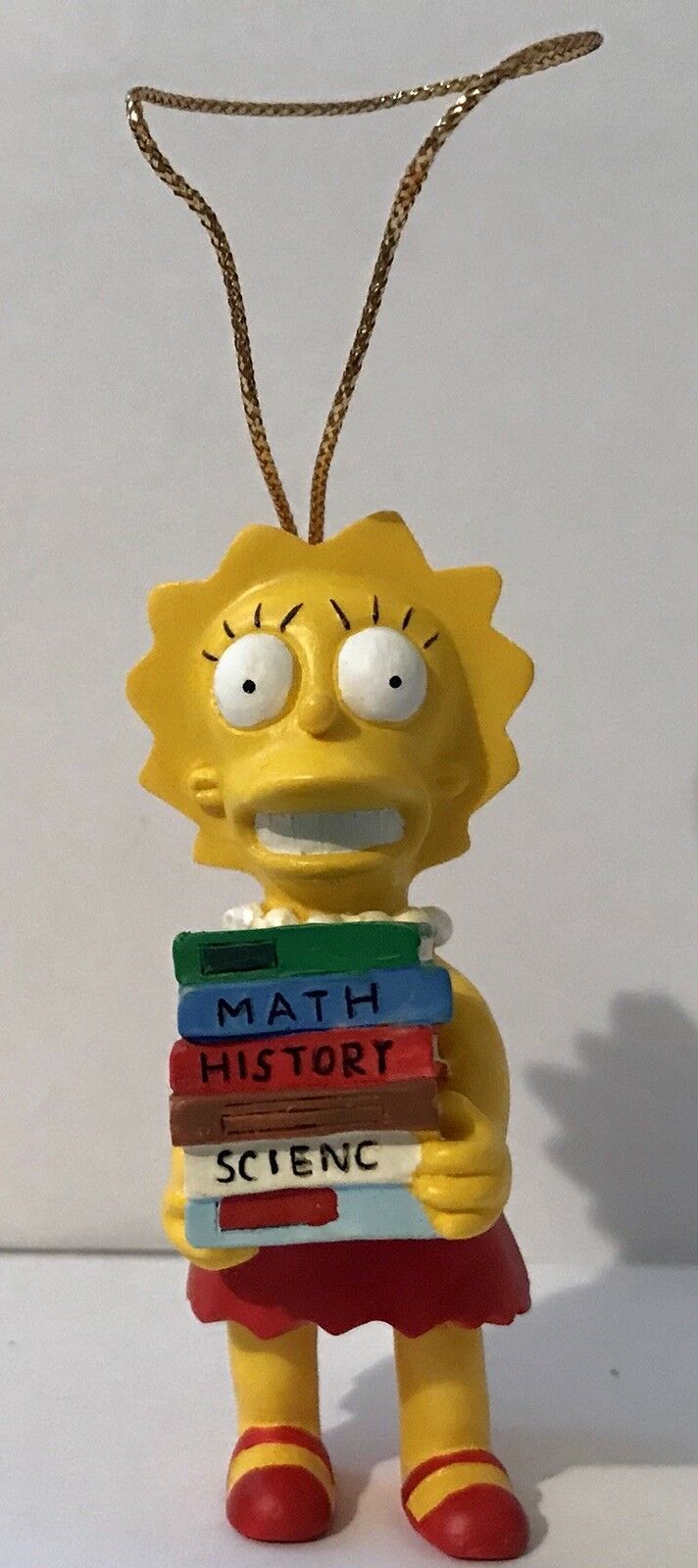 The Simpsons LISA WITH SCHOOLBOOKS Ornament In Box ~ Vintage 2002 ...