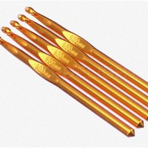 &quot;Hooked on Aluminum: 10 Pack of Size N and 13 Crochet Hooks, 6&quot; Length, 9mm Diam - $54.40