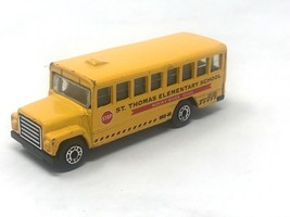 1985 Matchbox School Bus St. Thomas Elem School Rocky River Ohio 1:95 Diecast - $10.84