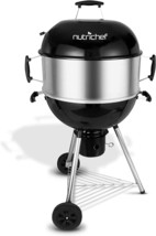 Portable Outdoor Charcoal Bbq Grill, Stainless Steel Charcoal Grill, And Grill - £83.10 GBP