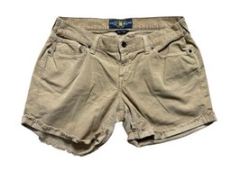 Lucky Brand Corduroy Shorts Womens 8/29 Brown Cut Off Cuffed Designer Co... - $10.77