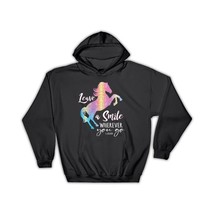 Rearing Horse Unicorn Colors : Gift Hoodie Rainbow For Best Friend Smile Positiv - £28.30 GBP