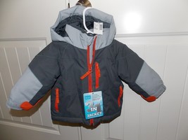 The Children&#39;s Place ThermoLite Plus All Weather Jacket GRAY/ORANGE 6-9 ... - $655.06 MXN