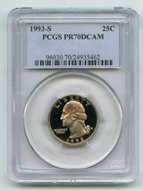 1993 S 25C Washington TOP GRADED TOP REGISTRY Quarter Proof PCGS PR70DCA... - $49.99