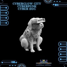 3D Printed Cyberglow City Cyberpunk Cyber Dog Miniature  - 28mm 32mm - $9.90