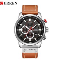 CURREN Brand Watch Men Leather Sports Watches Men&#39;s Army Military Wristw... - £48.94 GBP