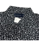 Abercrombie &amp; Fitch New York City Skyline Shirt XL Black Print Button Up... - £29.53 GBP