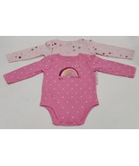 2 Pack Garanimals Baby Girl Long Sleeve Print Bodysuit Assorted Colors S... - $394.96 MXN