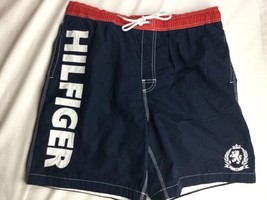 Tommy Hilfiger Swim Trunks Spell Out Board Shorts Size XL Blue - £23.32 GBP