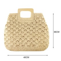 Bohemian  Rattan Women  Bags Wicker Woven Crossbody Bags Summer Beach Straw Bag  - £116.94 GBP