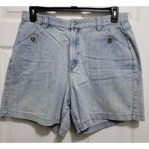 Vintage Riders Authentic Clothing High Rise Women&#39;s size 16 Med Blue Jean Shorts - £7.98 GBP