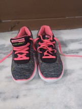 Skechers Flex Appeal Size 4 Gray &amp; Pink Trainer Sneakers, Women&#39;s Comfort Shoes - £15.50 GBP