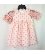 Girls Sz 4 NEW Pink Rose Floral LAURA ASHLEY London Dress Poly Seersucke... - €31,47 EUR