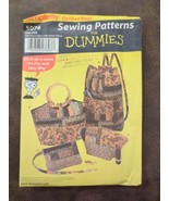 Simplicity 5076 Sewing Patterns for Dummies Bags Handbags Purse Uncut Purse - $9.49