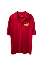 Pringles Potato Chips Men&#39;s Short Sleeve Polo Golf Shirt Size Large Red  - £40.03 GBP