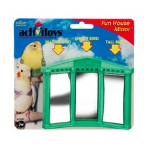 JW Pet ActiviToy Fun House Mirror Bird Toy Multi-Color 1ea/SM/MD - £4.73 GBP