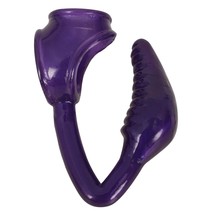 The Earl Cock And Ball Ring With Anal Plug -Purple - £25.47 GBP