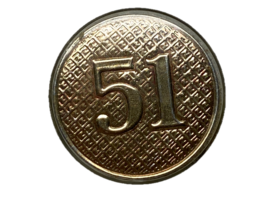 WWII, 51st REGIMENT, NEW YORK STATE GUARD, PLASTIC COLLAR DISK, ENLISTED - $15.00