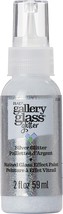 FolkArt Gallery Glass Paint 2oz-Glitter Silver - £12.83 GBP