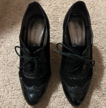 Women&#39;s Heels Closed Toe Lace Up Enclosure Anne Klein Size 6 Heels 3 1/2... - $27.99