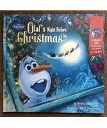 Disney Frozen Olaf&#39;s Night Before Christmas Book/ W Cd - New - $185.51 MXN