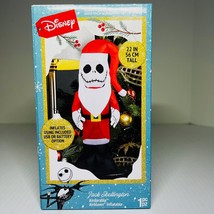 Nightmare Before Christmas Jack Skellington Inflatable 22 In Pre-Lit LED Disney - £11.92 GBP