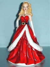 Royal Doulton 2011 Holiday Barbie Figurine Red Gown 8.5&quot; #HN5531 Limited... - £93.40 GBP