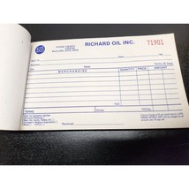 Union 76 Richard Oil Inc. Receipt Book starts with 71901 - 1990&#39;s - $17.38