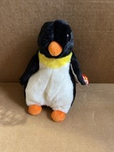Ty Beanie Buddy WADDLE Penguin Plush Stuffed Animal Toy 1998 NWT NOS Sil... - $15.79