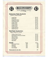  7 Eleven Deli Sandwich Shoppe Menu The Fresh Way 1980&#39;s - £21.96 GBP