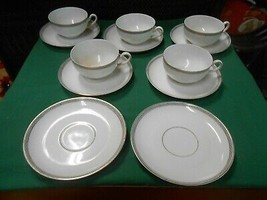 Beautiful Heinrich &amp; Co Selb Bavaria HC9... 5 Cups &amp; Saucers &amp; 2 Free Saucers - £31.42 GBP