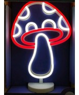URBAN SHOP Mushroom LED Neon Light ~ Style #WK641422 ~ 12&quot; Height - $25.73