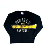 Pirates Baseball Sweatshirt Mens XXL Black Yellow White Letter MLB Sport - $618.35 MXN