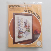 Vintage Paragon Stitchery 0908 Kit The Rain Barrel Country Style - £22.09 GBP