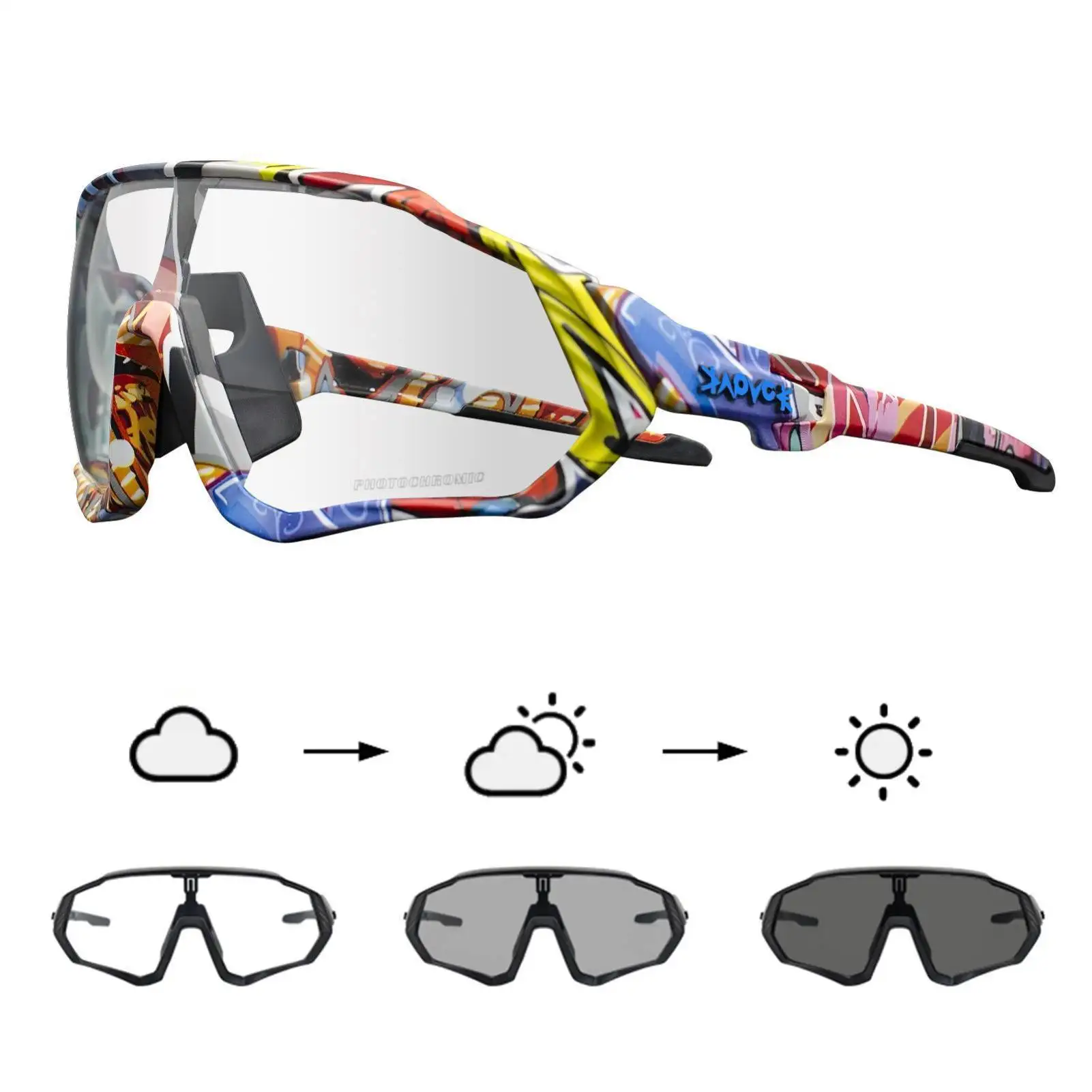 Kapvoe Photochromic Sports cycling Glasses and similar items