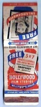 Vintage Hollywood Film Studio Picture Offer Matchbook Universal - $1.97