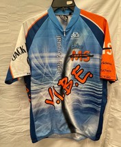 VIBE V.I.B.E. MS Pactimo Cycling Jersey Blue Orange White Men’s XL - $270.85 MXN
