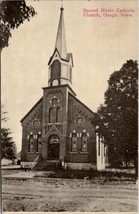 Osage Iowa Sacred Heart Catholic Church 1926 to Zion Illinois Postcard X10 - $8.95