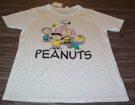 Women&#39;s Teen Peanuts Snoopy Charlie Brown Lucy Linus T-shirt Large New w/ Tag - £15.77 GBP